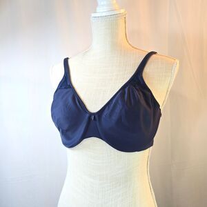 BALI "Passion for Comfort" Style #3385 Minimizer Bra Size 36D Navy Blue